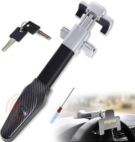 Branded01 711181501667 Steering Wheel Lock With Alarm And Light Car Security Products Anti-theft Device