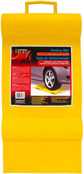 81072 Brands Inc. Focus Auto Rubber Garage Parking Mat 27 Inches Yellow