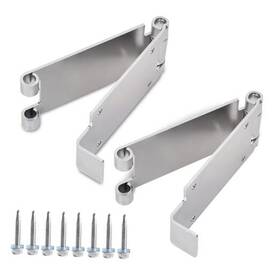 Broqixin B1.heye01.l 1 Pair Low Headroom Garage Door Top Brackets/hinges Works With Standard 12 Inch Or