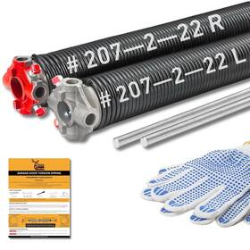 Bs-g5253 Buck Tape As Tough A Pair Of 2 Inch Heavy Duty Garage Door Torsion Springs Set With Non-slip Wind