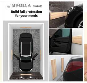A1762 Caballus 4x Garage Wall Protector Car Door Easy Install Eva Foam Bumper Guard