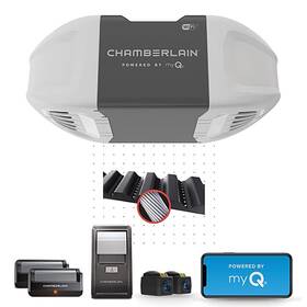 B2401 Chamberlain 012381207107 Smart Quiet Belt Drive Garage Door Opener Gray