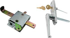China 313098618690 Garage Door L Handle Lock With Inside Slide Latch Mechanism Set Right Hand