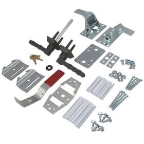 4123063 Clopay Decorative Twisted L Lock Set Replacement Overhead Garage Doors Chrome