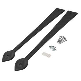 4123171 Clopay Garage Door Parts Decorative Spear Strap Hinges Premium Black Finish