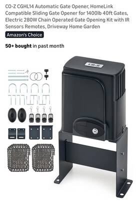 Cghl14 Co-z Automatic Gate Opener Homelink Compatible Sliding 1400 Lb