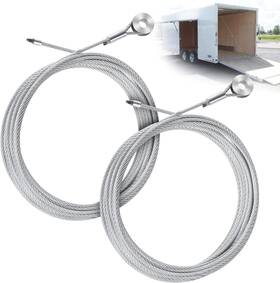 Creative.c 445030446498 2pcs Garage Door Cable Enclosed Cargo Trailer Ramp Replacement Kit Cables 1
