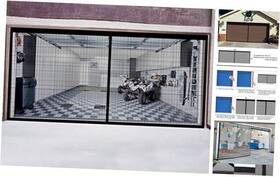 Dapei 617256157329 Magnetic Garage Door Screen 16x7ft For 2 Car Automatic Closure