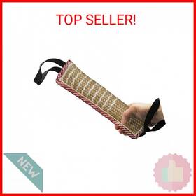 Dgsl 676546716493 Dog Tug Toy Of War Jute Bite Pillow With 2 Handles For Puppy Train
