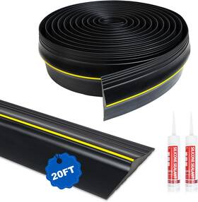Gdt-6m Dgsl Universal Garage Threshold Seal Strip With Sealants/adhesive 20ft Waterpro