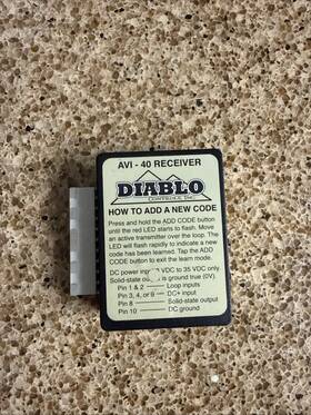 Diablo Controls Diablo-dsp-avi-40 Avi-40 Receiver Hands-free Automatic Vehicle Identifier System