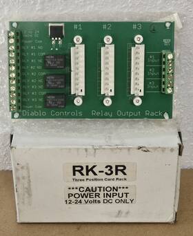 Rk-3r Diablo Controls Card Rack Single 3 Position