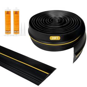 Gds001 Dlyyplus 20ft Universal Garage Door Bottom Threshold Seal Strip With 2x300ml Black