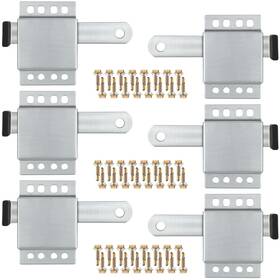 Dr-dreyoo-171107 Dreyoo 6 Pack Garage Door Side Lock With Self Tapping Screws Heavy Duty Inside Dead