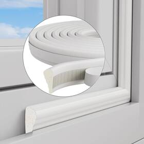 Dl59 Duoyhiel 118 Inch Wedge-shape Foam Window Weather Stripping Door Seal Strip Soundproofing