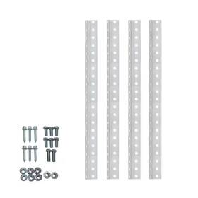 Dura-lift 705353825910 1-1/8 Inch X 24 Galvanized 14-gauge Steel Punched Angle Iron Bracket And Moun