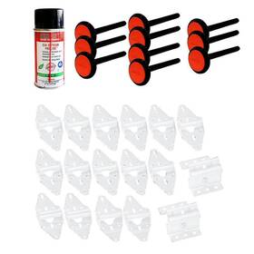 Dlktu167w Dura-lift Garage Door Extension Repair Kit Premium White Powder Coated Hinge