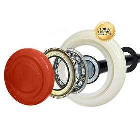 Dlmr6200zzpb Dura-lift Garage Door Roller Nylon 2in Sealed Bearing 4in Stem Corrosion Resistant 10 Pack