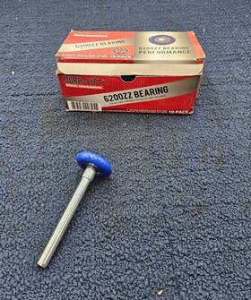Dlr6200zzsblue Dura-lift Qty 10 2 Inch Nylon Garage Door Rollers With 4 Stem - Blue