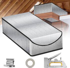 Ea99042-2 Eapele Premium Energy Saving Attic Door Insulation Cover For Pull Down Silver