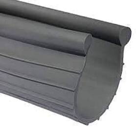 Earthtec 301659157993 Garage Door Weather Seal - Bottom Bead Type Grey Vinyl 20ft 20 Feet