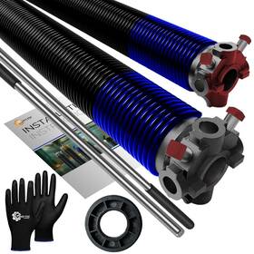 Efh-262-1.75-38-pair-nb-bar Easy Fix Hardware Garage Door Torsion Springs 262x1.75x38 Replacement - 1 Inch Nylon Bushing Windi