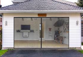 1900g Elytsemoh 313034756776 Garage Screen Doors For 1 Car Garage-9x8ft Fiberglass 1900g/4.2lb Durable Heavy