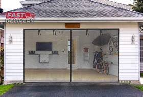 1400g Elytsemoh 726084810563 Garage Screen Doors For 1 Car Garage-8x7ft Fiberglass 1400g/3.1lb Durable Heavy