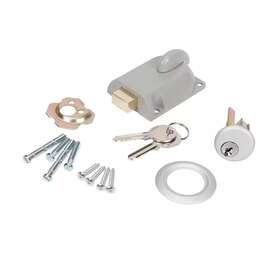 Everbilt 313095026061 Garage Door Dead-bolt Lock With Cylinder Galvanized Steel Reliability And Weather