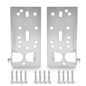 Ewonice 764283353993 1 Pair Garage Door Bottom Lifting Brackets With Fasteners For 7/16in Stem Rol