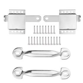 Ewonice 764283355690 2pack Heavy Duty Side Lock And Handles Kit Garage Door Inside Deadlock Heav