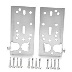 Ew-oq7 Ewonice 1 Pair Garage Door Bottom Lifting Brackets With Fasteners For 7/16in Stem