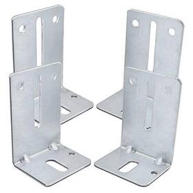 Ewlobj-tjb91 Ewonice 4 Pack Garage Door Track Jamb Bracket Heavy Duty 12 Gauge Steel 89mm
