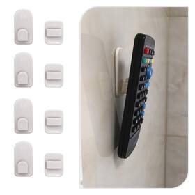 Excelity 760450090968 Set Of 4 Remote Controller Plastic Wall Hook Holder With Self Adhesive