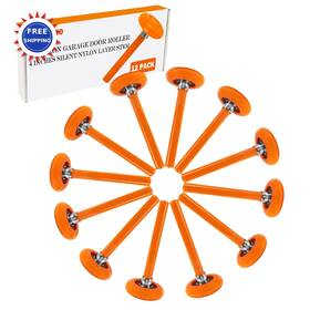 Hdd-t08 Exerauo 12 Pack 2 Nylon Garage Door Rollers 4 Layer Stem Quiet Smooth