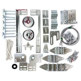 Express Garage Doors 7566382530643 Complete Door Hardware Kit Rollers Hinges And Brackets Torsion System