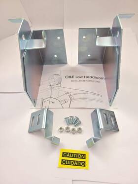 Fehr 647724007948 Garage Door O And E Low Headroom Bracket Kit With Instructions