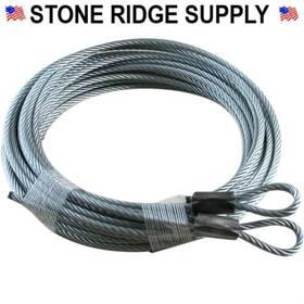 36012-180 Fehr Bros Garage Door Cables Extension Lift 10ft 1/8 X 180 Inch 7x19 Gac