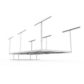 Grh4 Fleximounts Overhead Garage Rack Hanging Bar Accessory Coated Steel White 2-pack