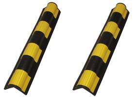 Foghorn Construction 636836056197 - Pair Of 30.5 Inch Rubber Wall Corner Guard For Parking Garage