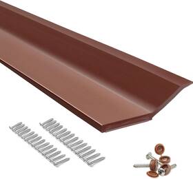 Fosluoc 313035764770 Garage Door Seal Top And Sides Strip Brown 34.4ft Rubber Weather Stripping