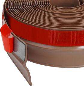 Fosluoc 445039172107 Garage Door Seal Top And Sides Strip Brown 34 Ft Adhesive Backed Rubber Wea
