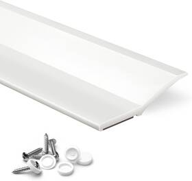 Fosluoc 744110241129 Garage Door Seal Top And Side Strip 34ft White Adhesive Backed Rubber Weath