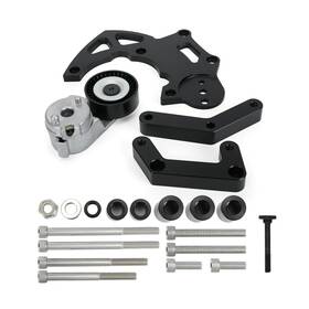 F-tcb18bk Fqranbo Ls Swap R4 Ac Compressor Bracket High Mount Kit Compatible With Chevrolet Gmc
