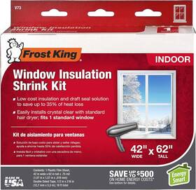 V73h Frost King Shrink Film Window Kit 1-pack 1 Pack Clear Transparent