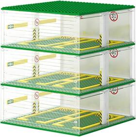 Fulholpe 313057260281 Parking Garage For Speed Champions Race Car Diy 3-layer Display Case Bu