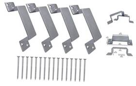 Full Spectrum Parts 753569165238 4 Pack Heavy Duty 2x4 Door Barricade Brackets 1 Pair Closed Bar Holder With