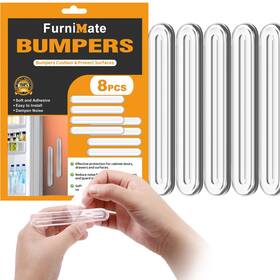 Bumpers-00035a Furnimate Wall Protector From Furniture 8pcs Medium Bumper Guards Fridge Door St