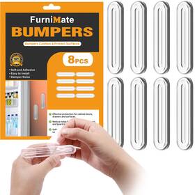 Furnimate Bumpers-00036a Wall Protector From Furniture 8pcs Short Bumper Guards Fridge Door Sto