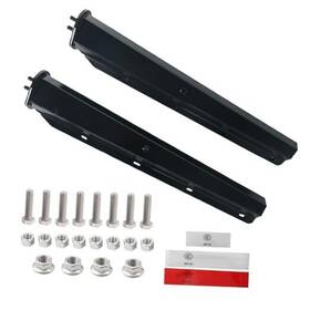 Ft-004-013f Futaihe Black Straight Spring Loaded Mud Flap Hanger With Reflective Strip Sticker